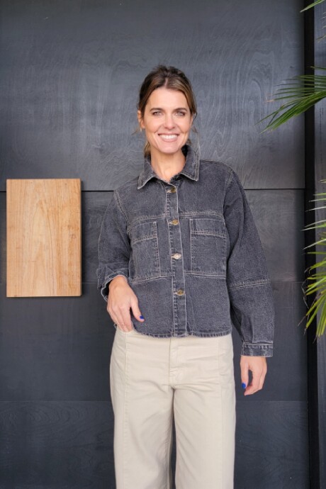 Sobrecamisa Brooklyn Denim Negro Picado