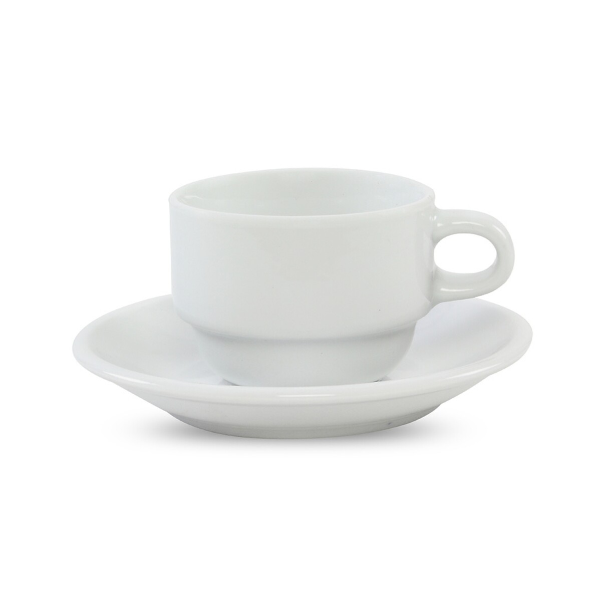 Taza de cafe apilable 100cm Con Plato x6 Selecta 