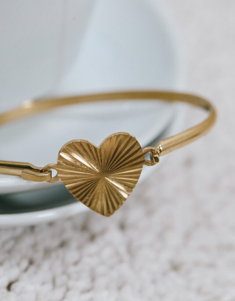 Brazaletes Metal Brazalete De Acero - Dorado