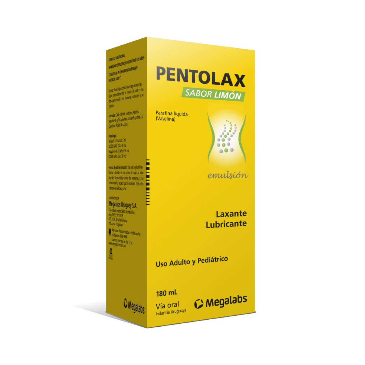 Pentolax Sabor Limón 180ml – Laxante Líquido 