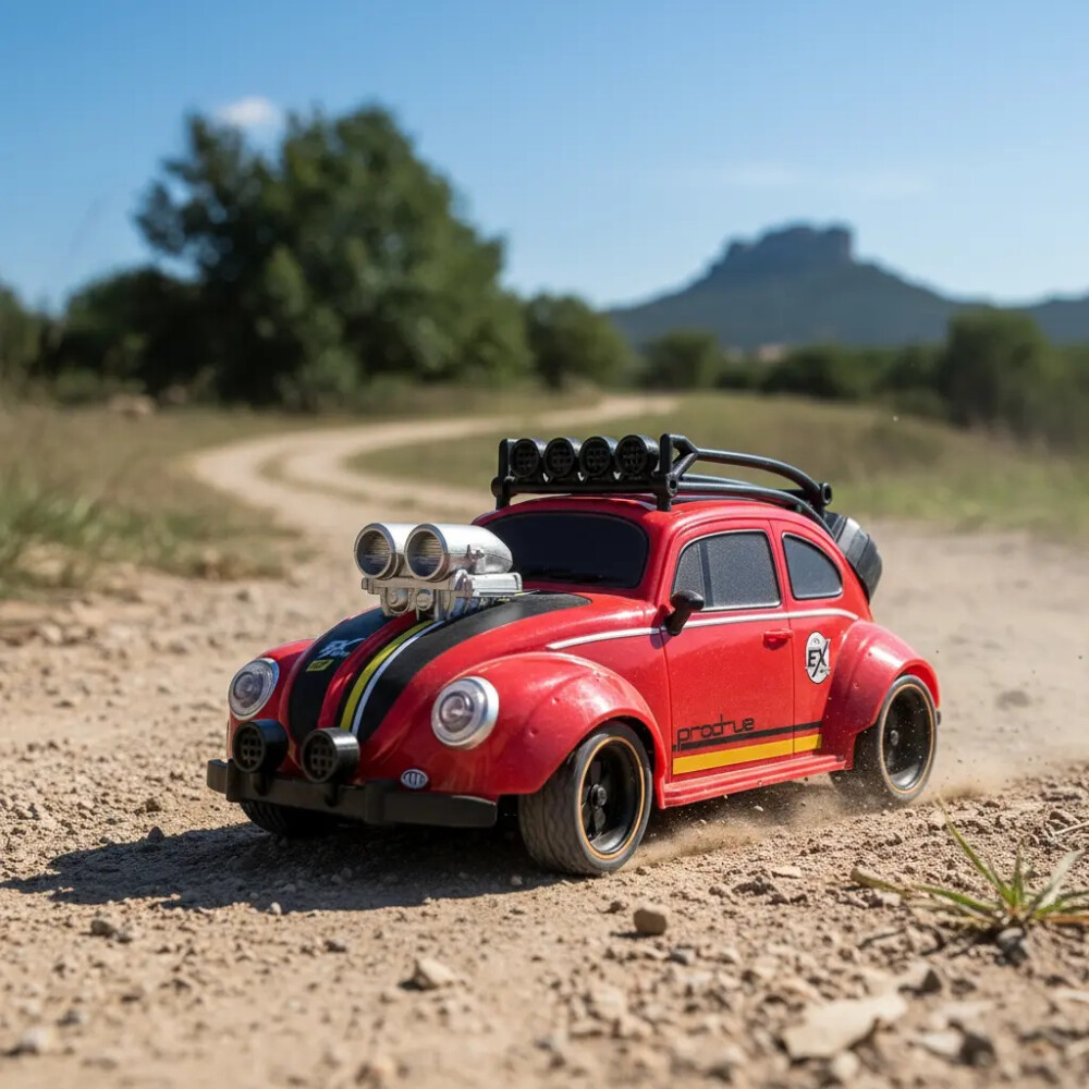 Auto A Control Remoto Volkswagen Beetle Escarabajo ROJO