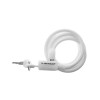 Candado Con Linga Para Bicicleta 150 Cm 8 Mm Dunlop Blanco Candado Con Linga Para Bicicleta 150 Cm 8 Mm Dunlop Blanco