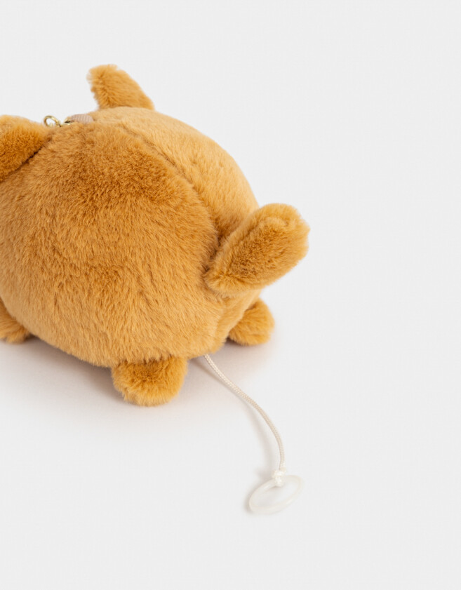 Llavero Peluche Llavero Y Charm De Zorrito - Marron Camel