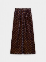 Pantalón Aterciopelado Con Estampado De Círculos multicolor