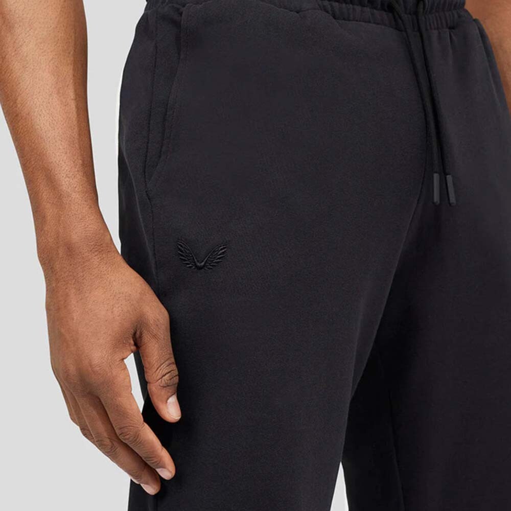 Embroidered Logo Joggers - Hombre Black