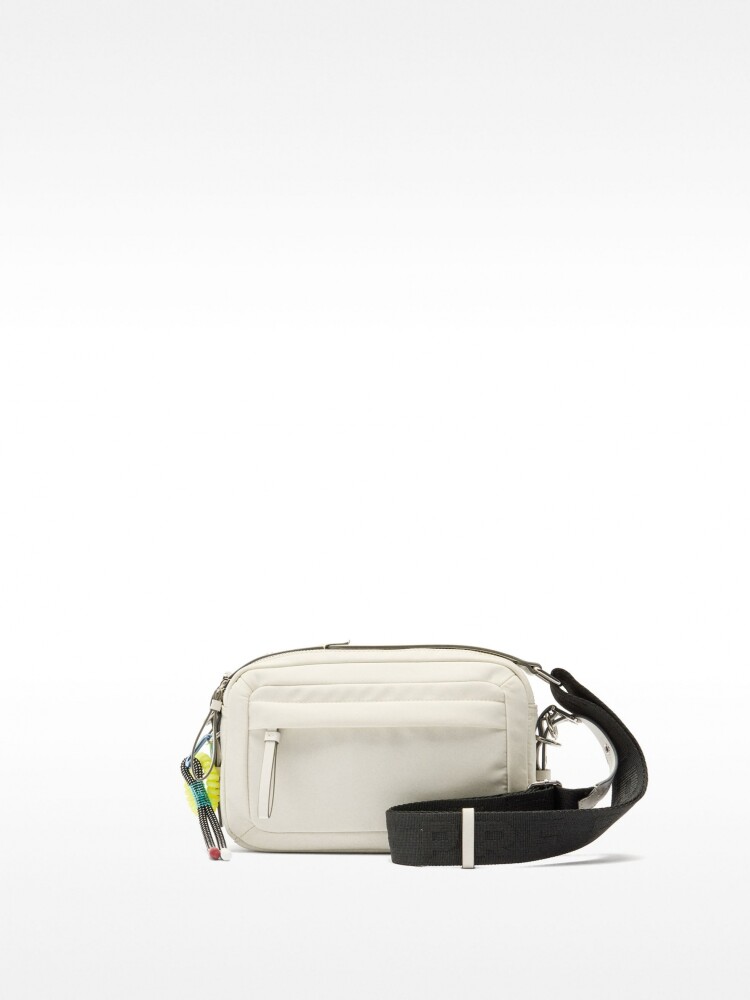 Bolso Bandolera De Nylon crudo