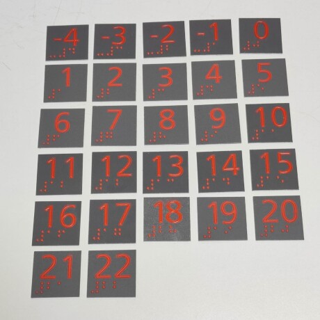 Placas Braille para Botonera Ascensor Placas Braille para Botonera Ascensor