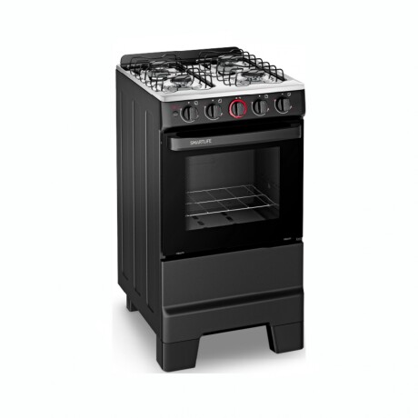 SMARTLIFE COCINA A GAS 4H SL-KBR504 Cocina A Gas SMARTLIFE SL-KBR504 4 Hornallas Capacidad De Horno 50L - Negra