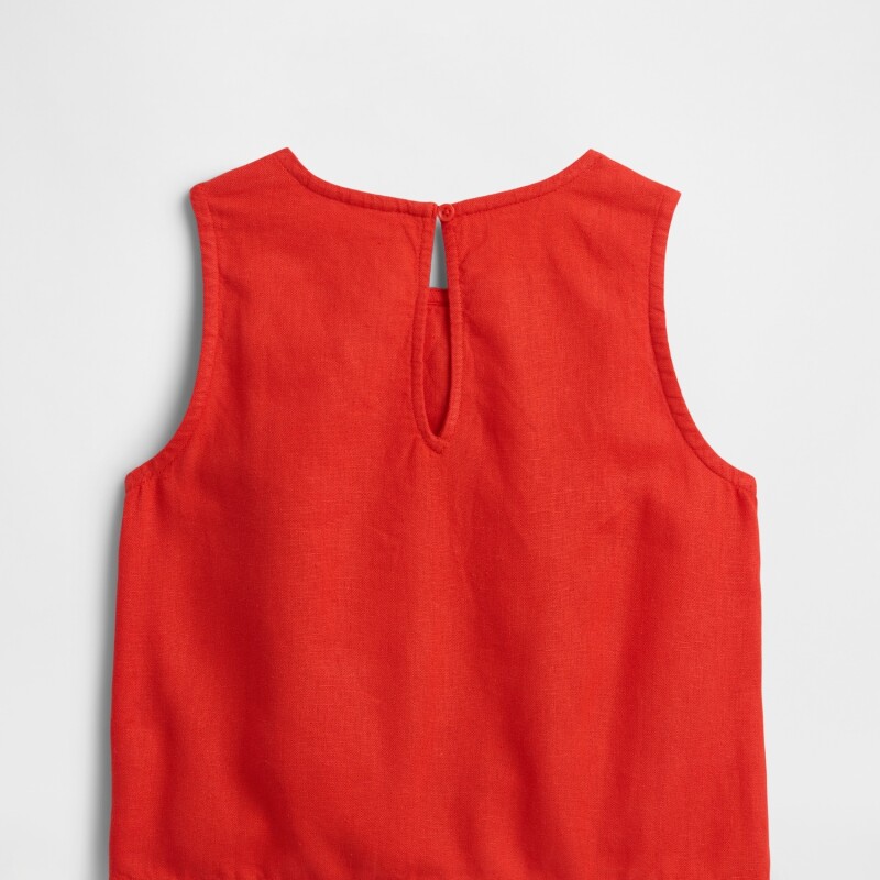 V-FAST SS LINEN SEED TOP POSTER RED