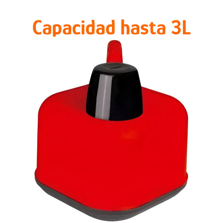 Bidón Térmico 3L Frio/Calor Tapa Manija Reforzada Portátil Rojo