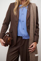 BLAZER JEAN TEXTIL MARRON