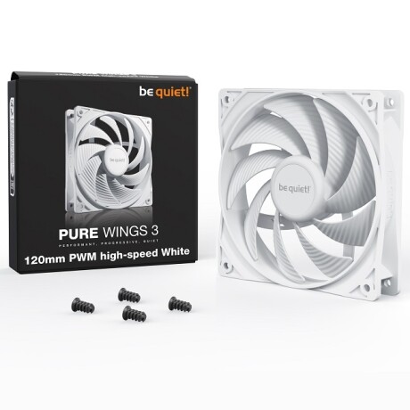 Fan Be Quiet! Pure Wings 3 120MM Pwm Hs Blanco 001