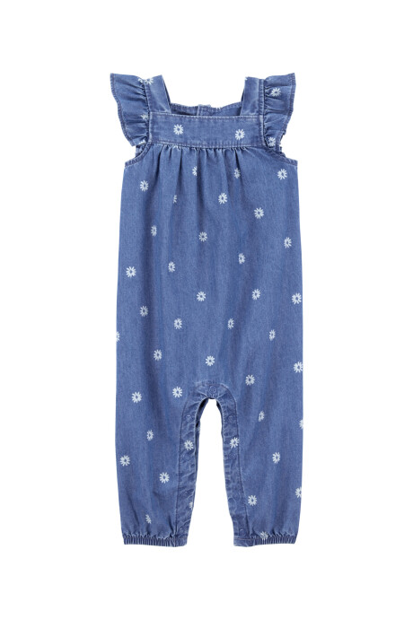 Monito de chambray, diseño floral Sin color