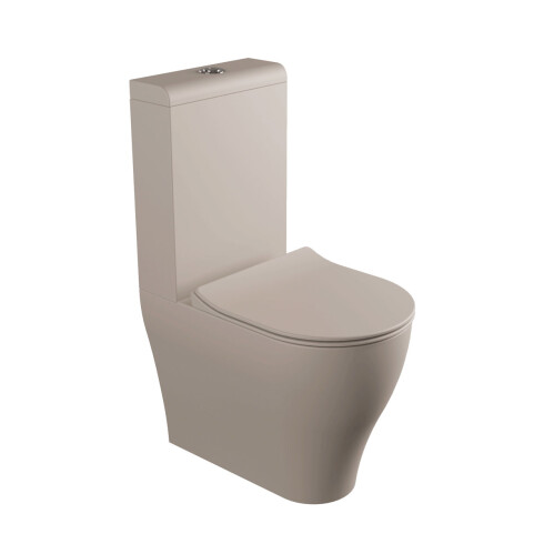 TAPA INODORO SLIM BEIGE MATE LOZA SANITARIA ITALIA GAMAS DE BEIGE