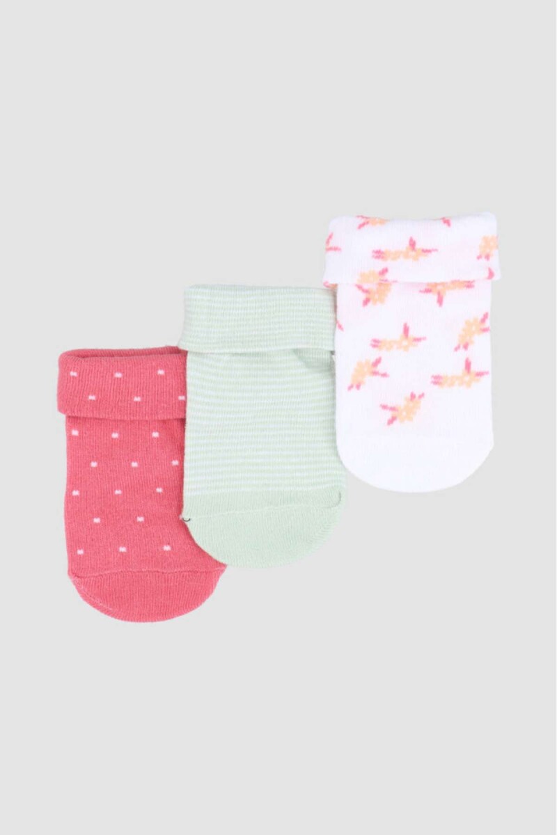 Pack x3 medias baby con antideslizante - Diseño 21 