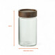 Recipiente Borosilicato Tapa Madera 580 Ml Sin Color