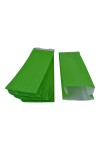 Pack x 100 - sobres papel sin base con fuelle 9x5x25 cm VERDE