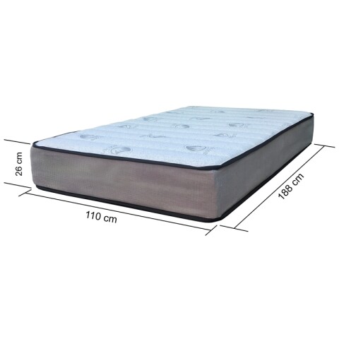 Colchón MEGA DENSIDAD 110 – 1 Plaza y Media – Reversible con Refuerzo Grauniert® Colchón MEGA DENSIDAD 110 – 1 Plaza y Media – Reversible con Refuerzo Grauniert®