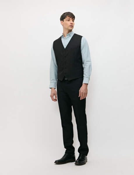 470699 CHALECO VESTIR HARRINGTON LABEL Negro