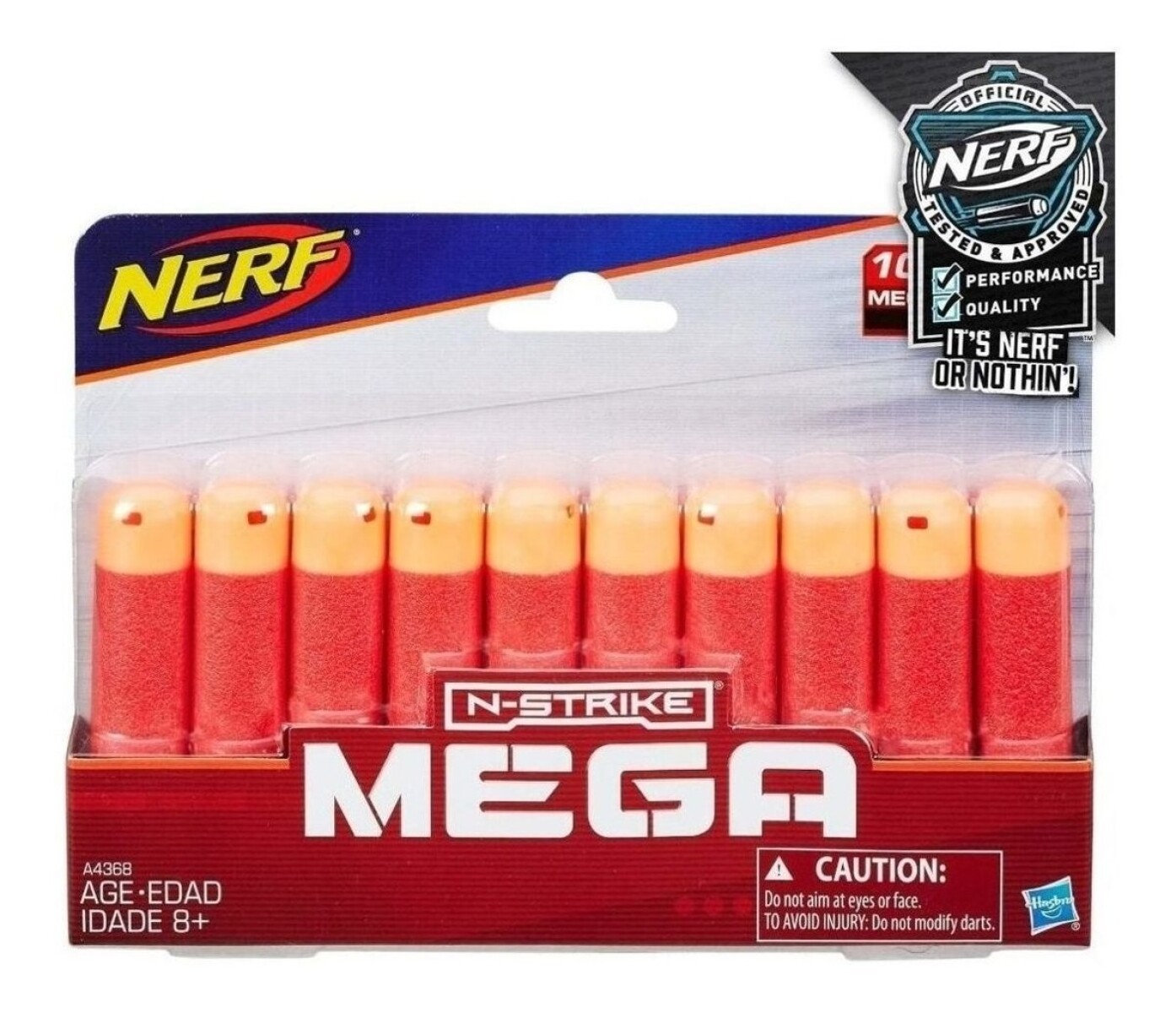 NF Repuesto de dardos Mega (Pack x 10) - Rojo 