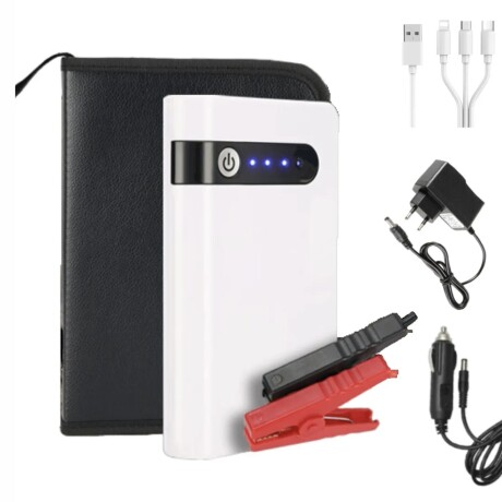 Cargador Arrancador De Bateria Para Auto Powerbank 2000mah Blanco Cargador Arrancador De Bateria Para Auto Powerbank 2000mah Blanco
