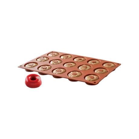 Molde de Mini Donas de Silicona 15 Cavidades Molde de Mini Donas de Silicona 15 Cavidades