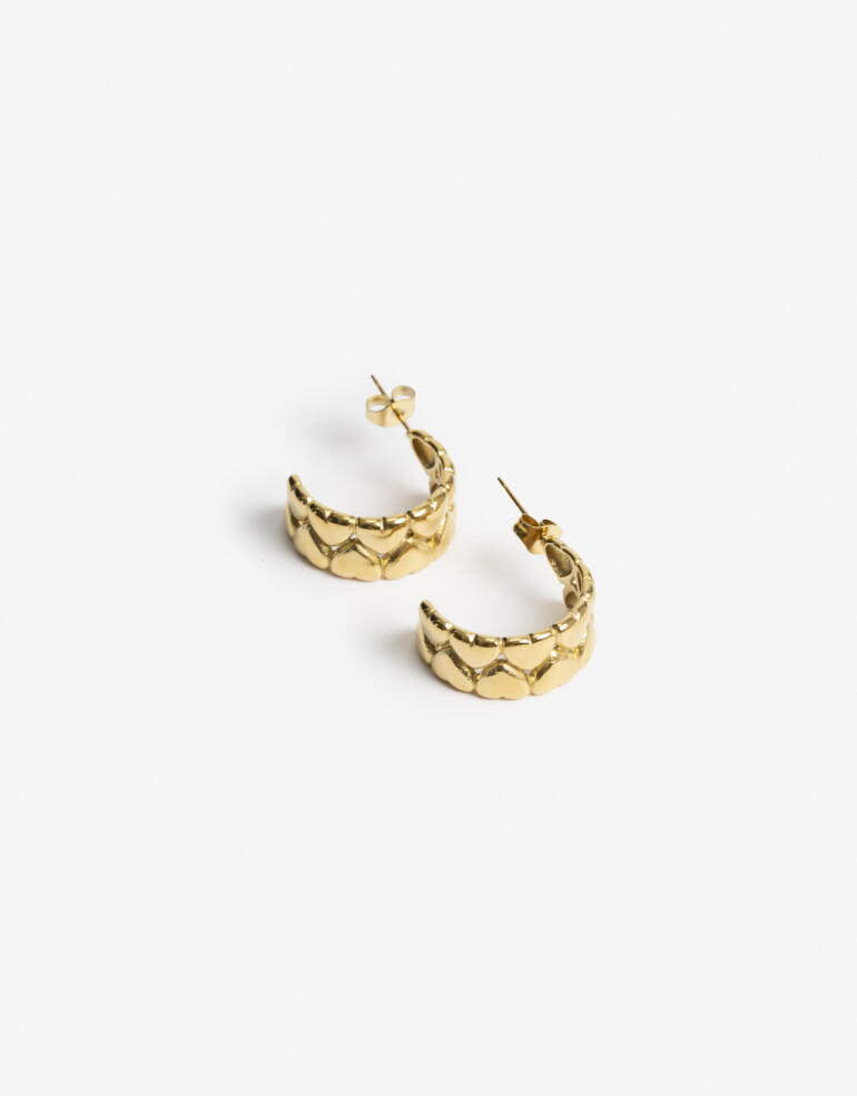 Aros Argollas Metal Argollas De Acero - Dorado