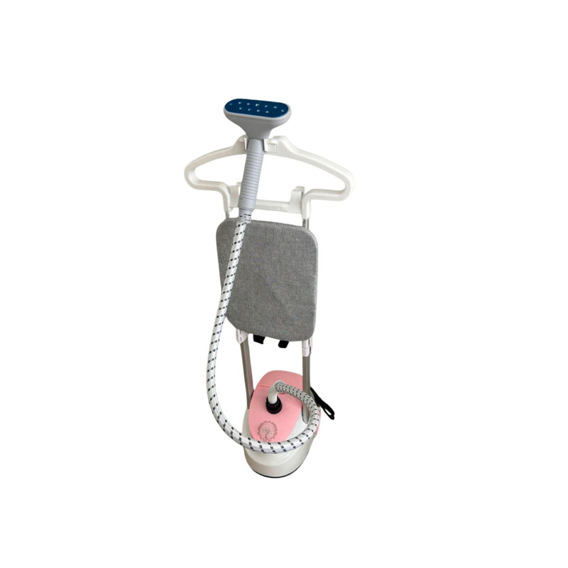 Plancha Vertical a Vapor Lumax Portátil 1,6L Blanco Rosado
