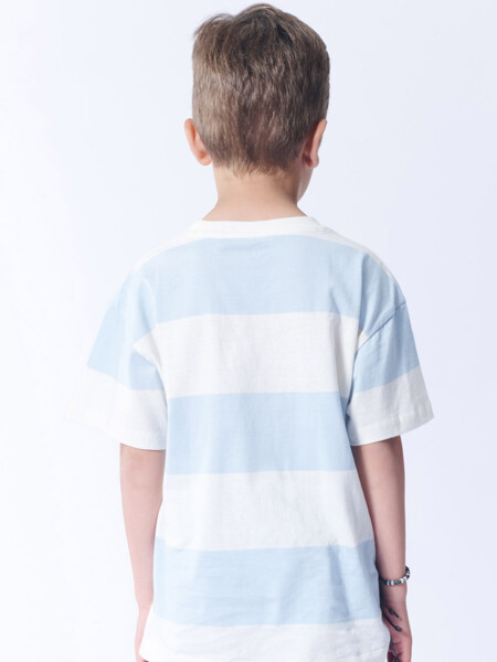 Remera Rayas Celeste Y Blanco