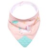 Babero bandana con mordillo BUBA unicornio pastel