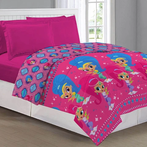 Colcha Capitoneada 1 Plaza 100% Microfibra - Shimmer y Shine U