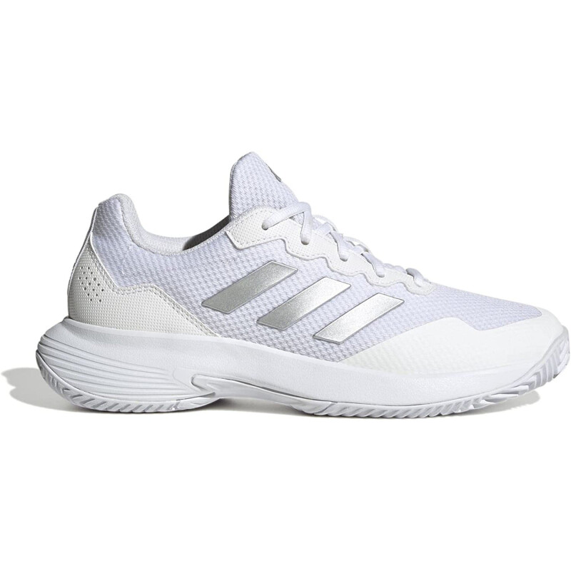 Championes de Mujer Adidas Gamecourt 2.0 Blanco Metalizado