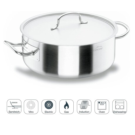 Cacerola inox con tapa 27.5lts Cacerola inox con tapa 27.5lts