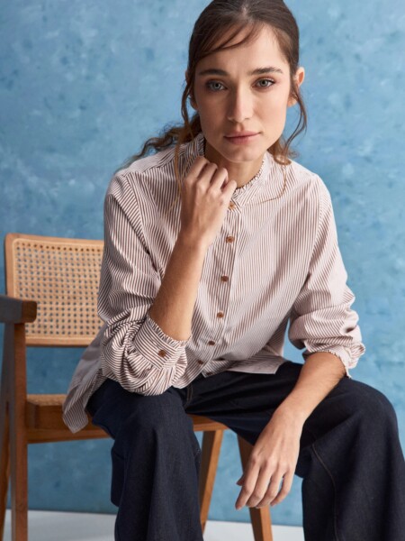 CAMISA ALLIE DELFI CHOCOLATE