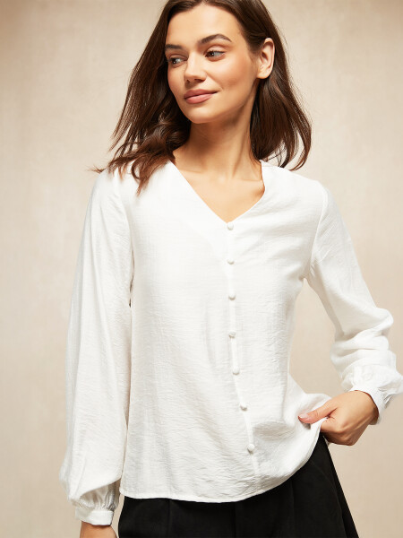 BLUSA CALINA OFF WHITE