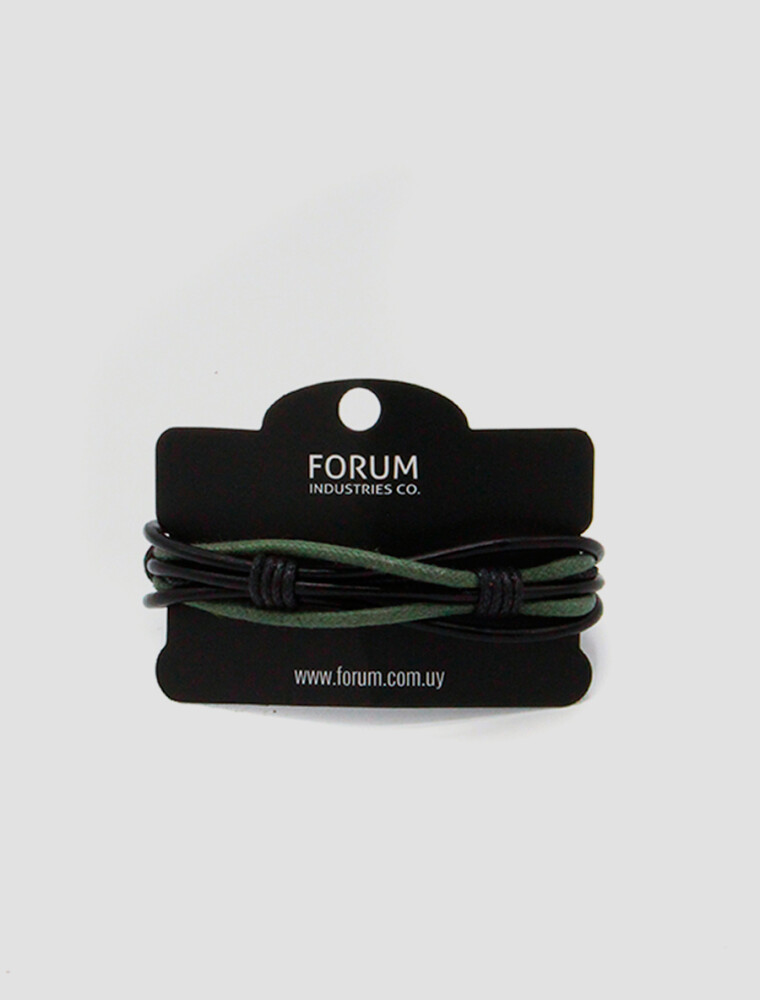 Pulsera Forum Detalles en Metal Negro New York