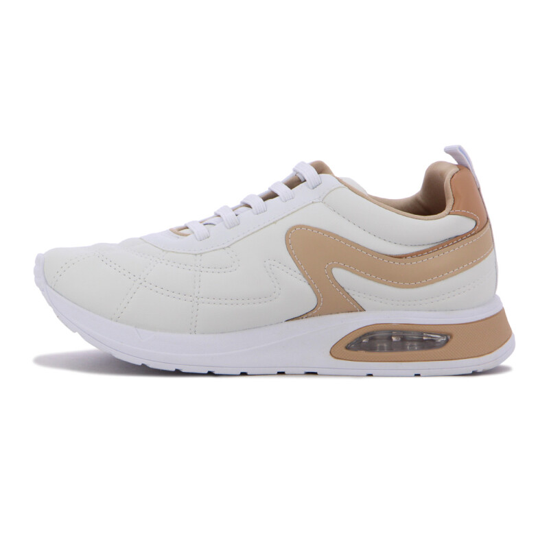 Championes Comfortflex Mujer Blanco-almendra