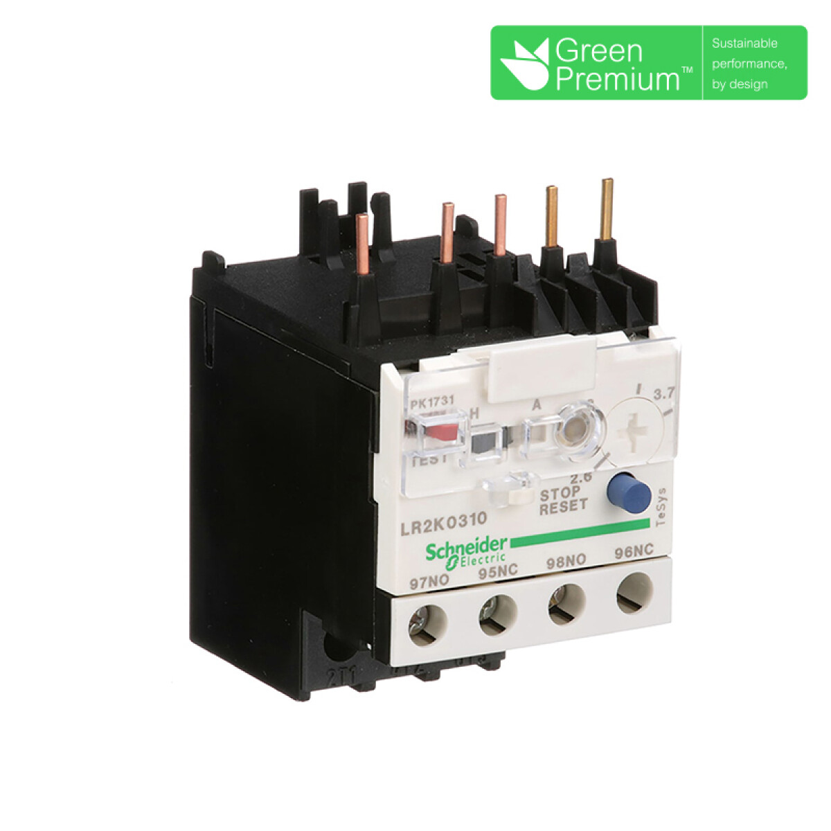 Minirelé térmico p/contactor LC1K 2,6-3,7A - TL0763 