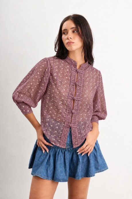 Camisa Azalea Bordó