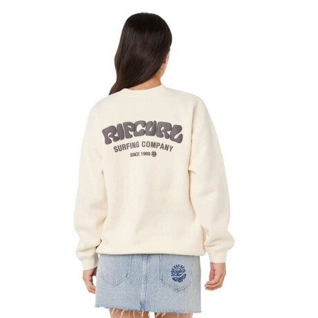 Buzo Rip Curl Surf Puff Inspired Crew Beige