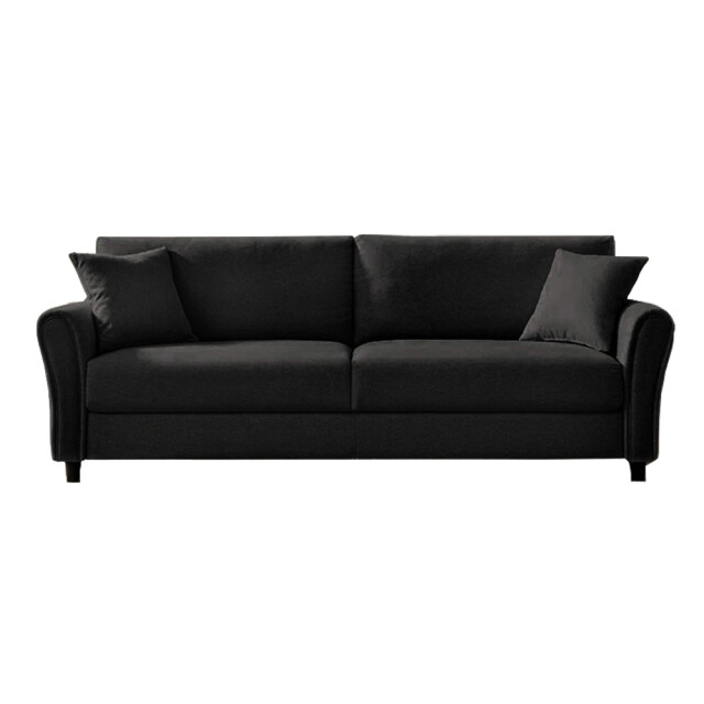 SOFÁ SILLÓN 3 CUERPOS NEGRO