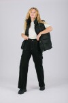 Jean Marine cargo Negro con blanco