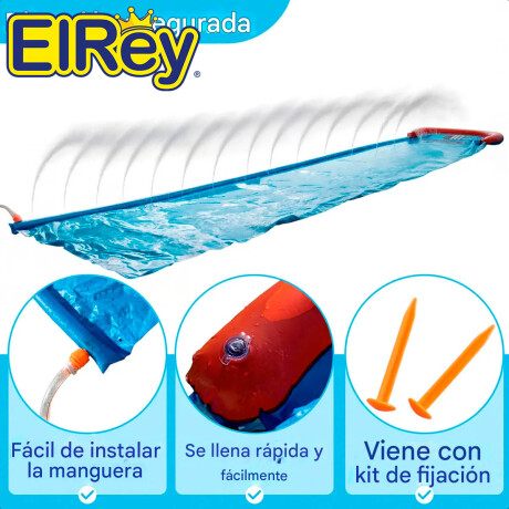 Deslizador Tobogán Agua Inflable Curvo 85x478 Jilong Jil051126