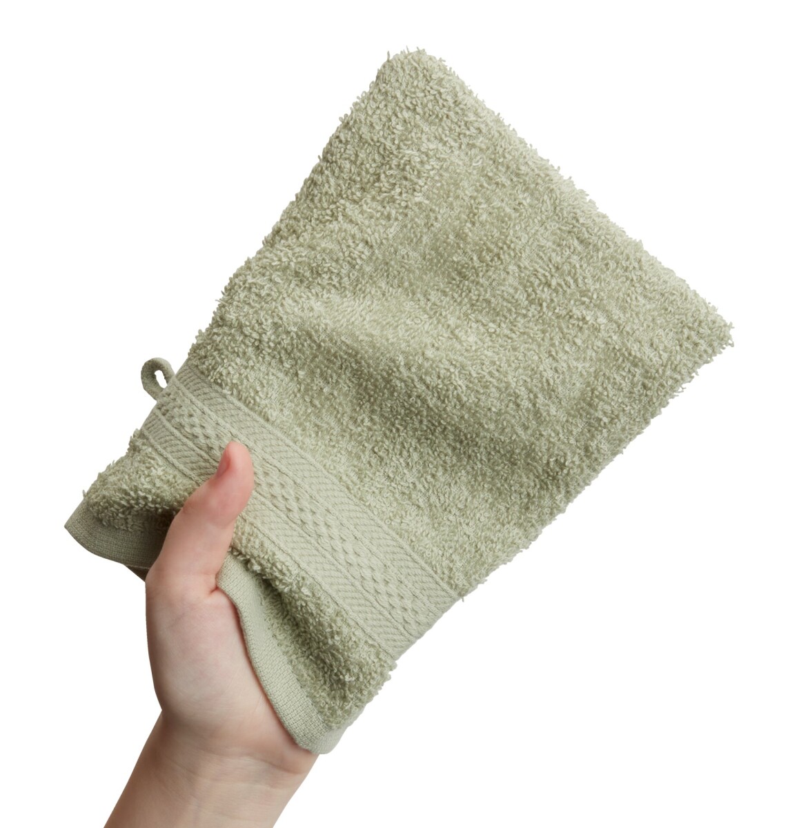 Manopla baño UPPSALA 14x20 verde claro 