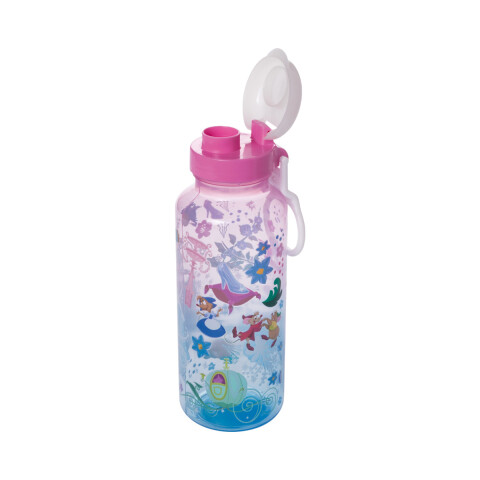 Botella Plática Relieve Princesas Disney 600 ml Cenicienta