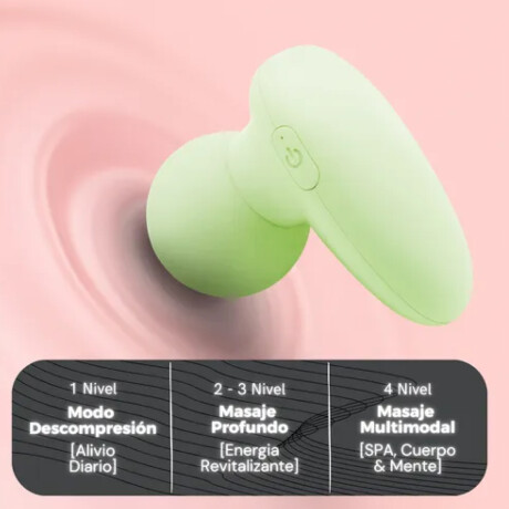 Mini masajeador inalámbrico recargable Violeta