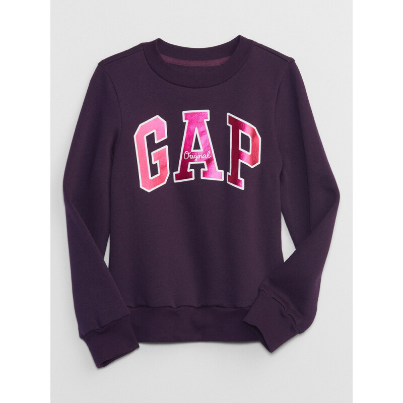 V-LOGO CREW DEEP GRAPE