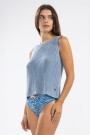 ELI KNIT TOP Celeste