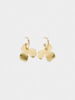 Aros Con Flor dorado