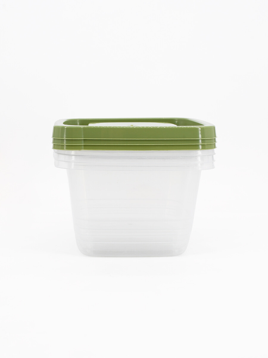 CONTENEDOR ALIMENTOS PACK X3 - BLANCO 